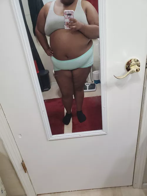 Took a recent picture... My body has changed a good bit, and I'm not sure it was a positive change... 😣 by innocentkitten1992