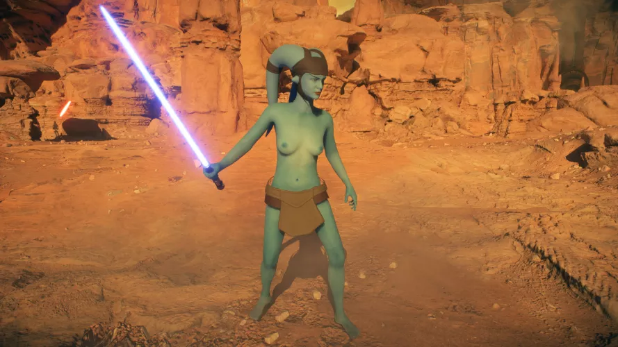 Topless Aayla Secura (batzofhell) by AmericanLink