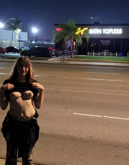 Topless, check. Satin? Eh... by nsfwwatchers