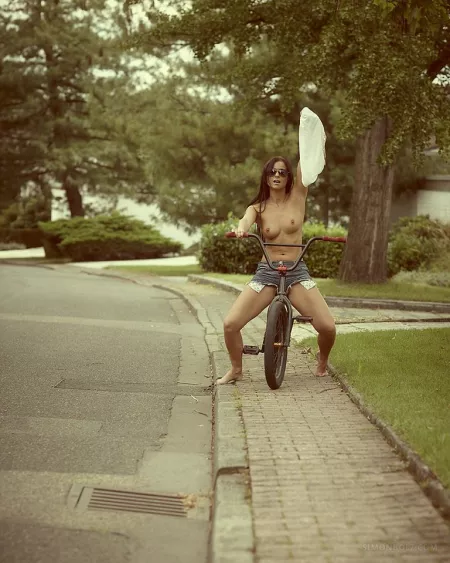 Topless rider by bubblr