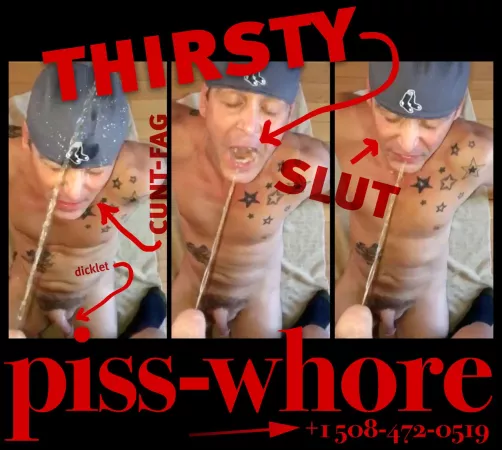 Total piss whore, and I like it 💦 Who's up next to give me golden glory by Justin_Pere