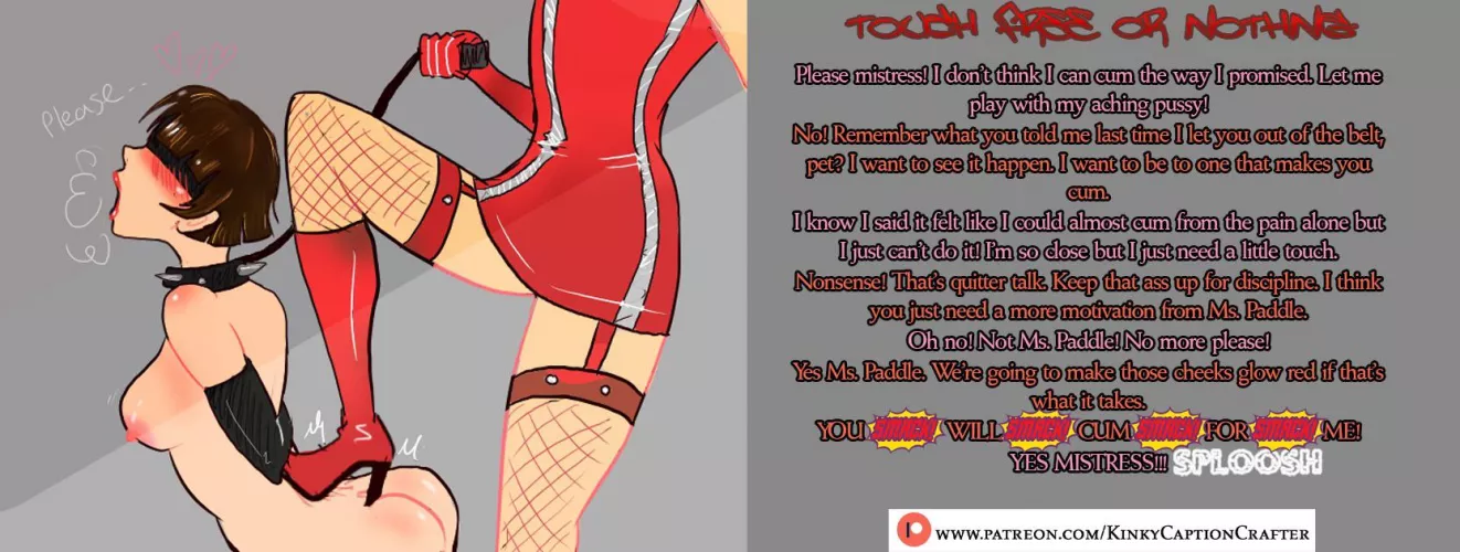 Touch Free or Nothing [lezdom][femdom][BDSM] by KinkyCaptionCrafter