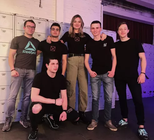 Towering over the boys by Dramaqueen1991