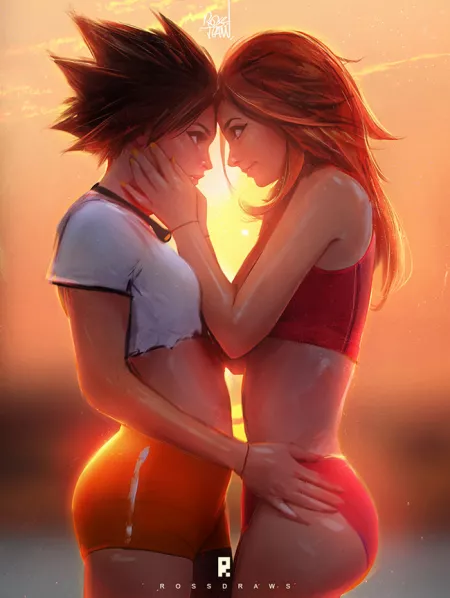 Tracer and Emily by Ross Tran by LenaAran