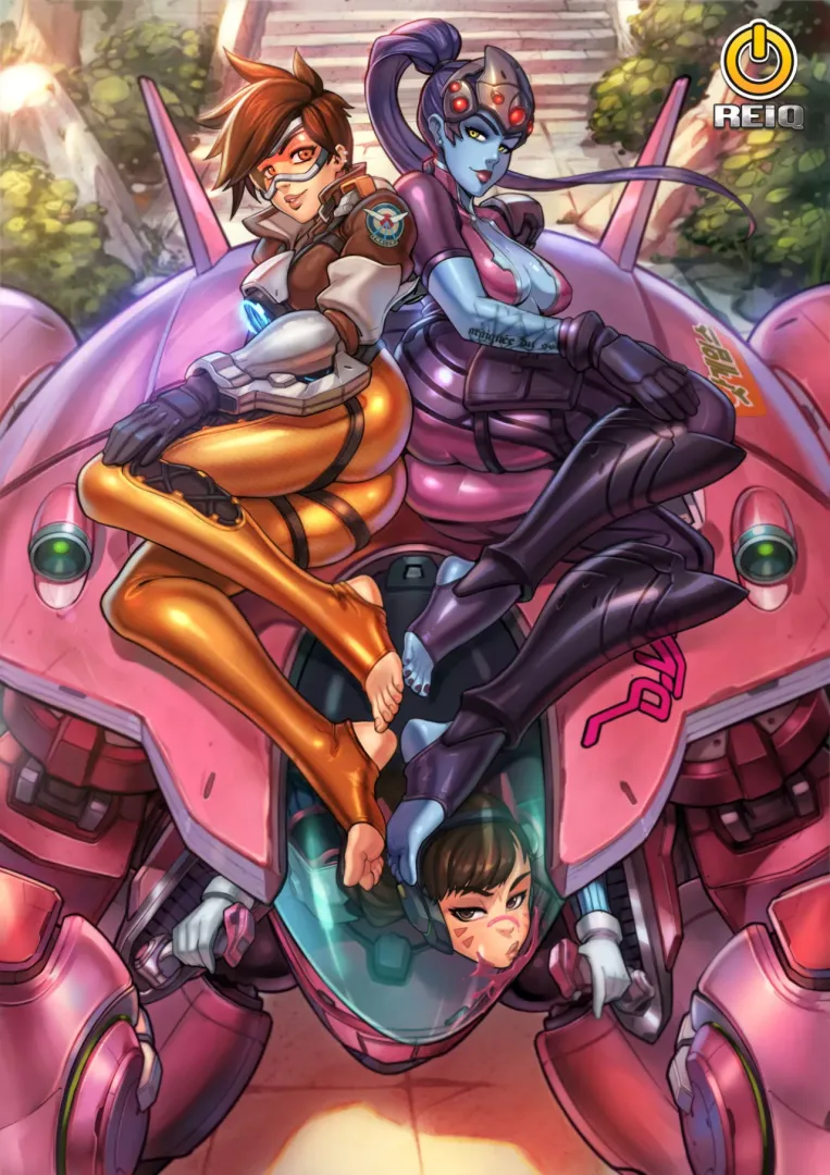 tracer and widowmaker pinup [overwatch] posted by Miki_Sayaka