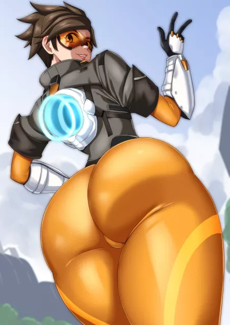 Tracer Bodysuit Booty (Ayuayu) [Overwatch] by sequence_string