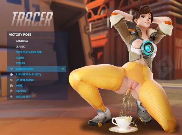Tracer serves you a homemade drink (VGAnimated) by VGAnimated