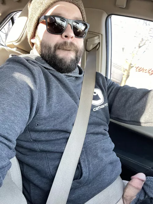 Traffic this morning. I love knowing any driver can look over and see me by Square-Mountain-2099