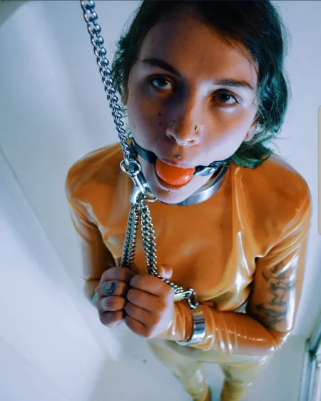 Transparent Latex Catsuit and Chains by dave-cohen