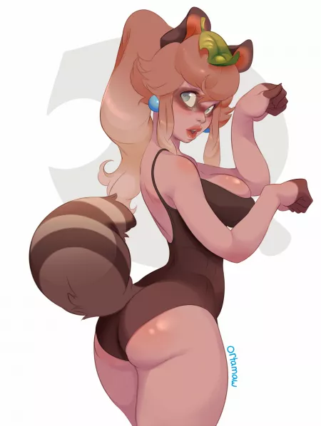 Trash Bandit Peach (ortamaw) by ortamaw