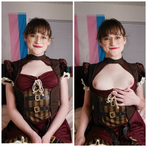 Trick or treat 😈🍆 by LilyTheDgirl