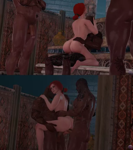 Triss' bathhouse VIP service (WeebSfm) [The Witcher] by EroExarch