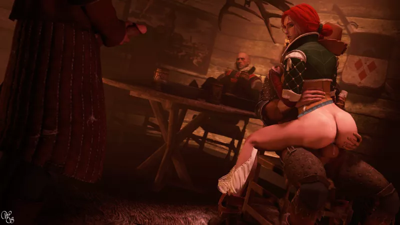 Triss makes a deal with the witch hunters (WeebSfm) [The Witcher] by Kuro-Oji