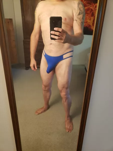 Trying new thong love how it stretches by Bigrichnc67