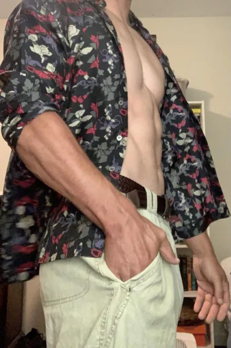 trying on a new shirt for a wedding by mar1ha