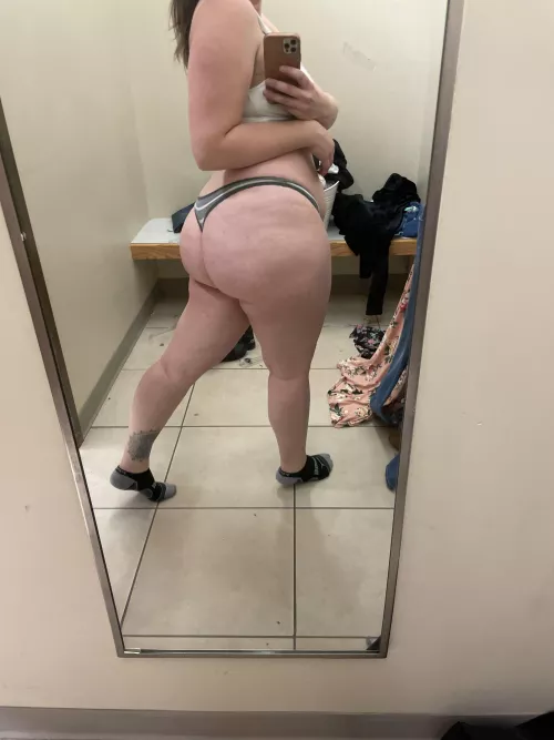 Trying on new jeans cause nothing fits my growing ass 😂 by Shesgivingbirth