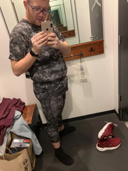 Trying on new leggings by smalldick29