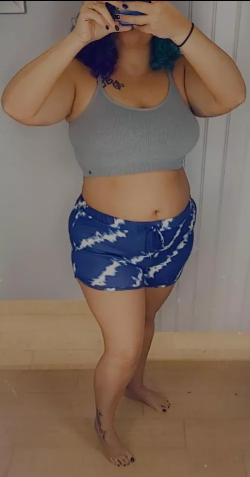 Trying on new pj's in the fitting room by Bogie81