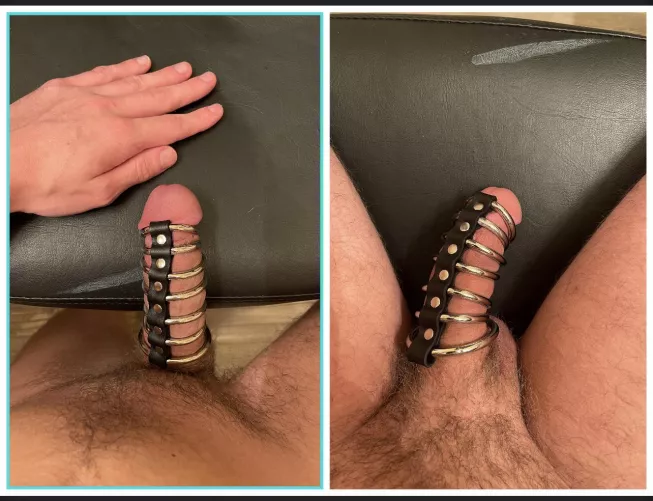 Trying out this new chasity-esk device, first time, does it look alright? by TheNoodIeDude