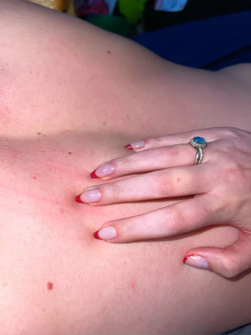 Trying to match my nails 😈🩸 by littlecanvases