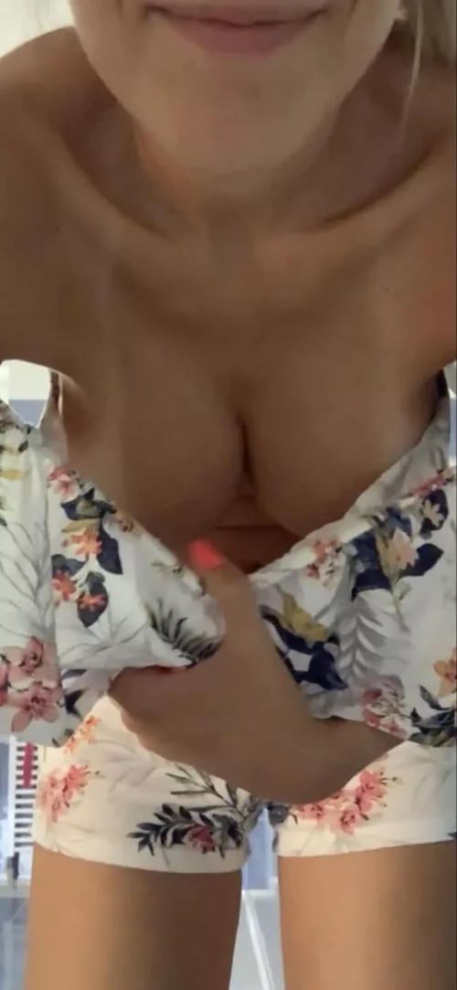 Trying to prove there is no bra under this summer dress by Conscious-Freedom782