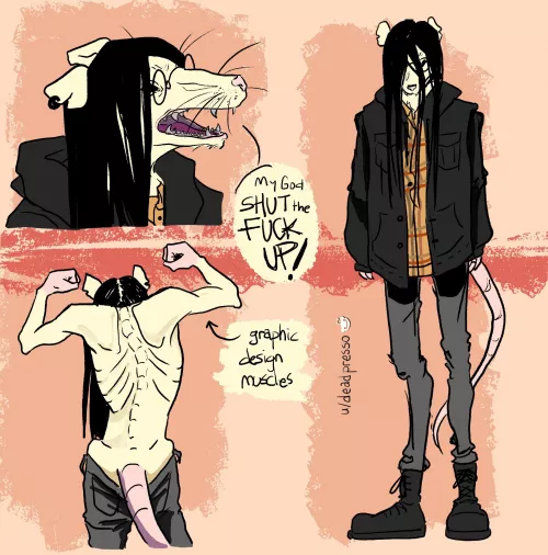 Trying to tap into the furry market with my art. Any comments on my first fursona design ? by deadpresso