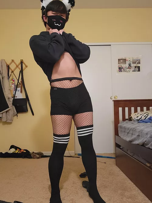 Tummy for the tummy God. Catboys for the cat throne! by TheScrubu