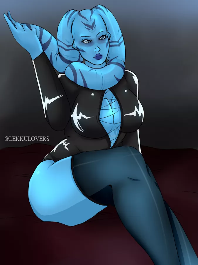 Twi'lek Sith Sorcerer in Latex - (OC) LekkuLovers on Twitter posted by LekkuLoversArt
