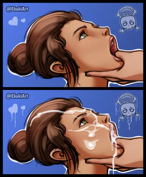 Twitch given a treat (Ekuki) by ekuki