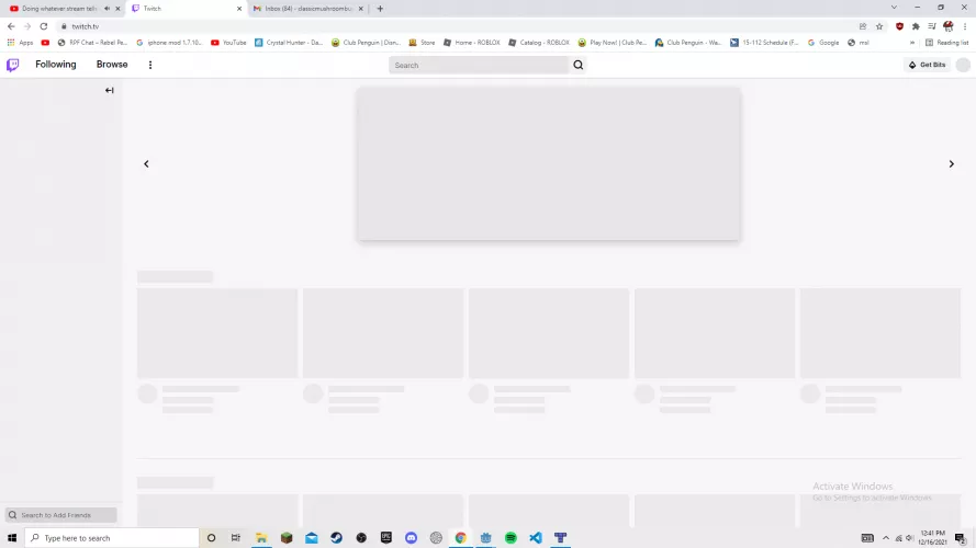 Twitch stuff is white (I googled and nothing worked/was outdated)