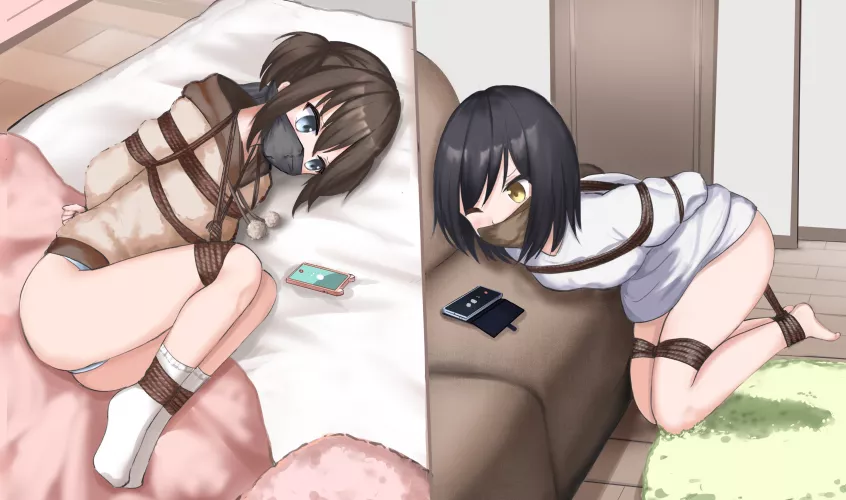 Two best friends, kidnapped at two separate locations, try to have a conversation by GaggedOtaku