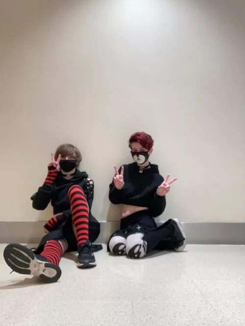 Two fems out for a stroll by DiscordKittenSquad