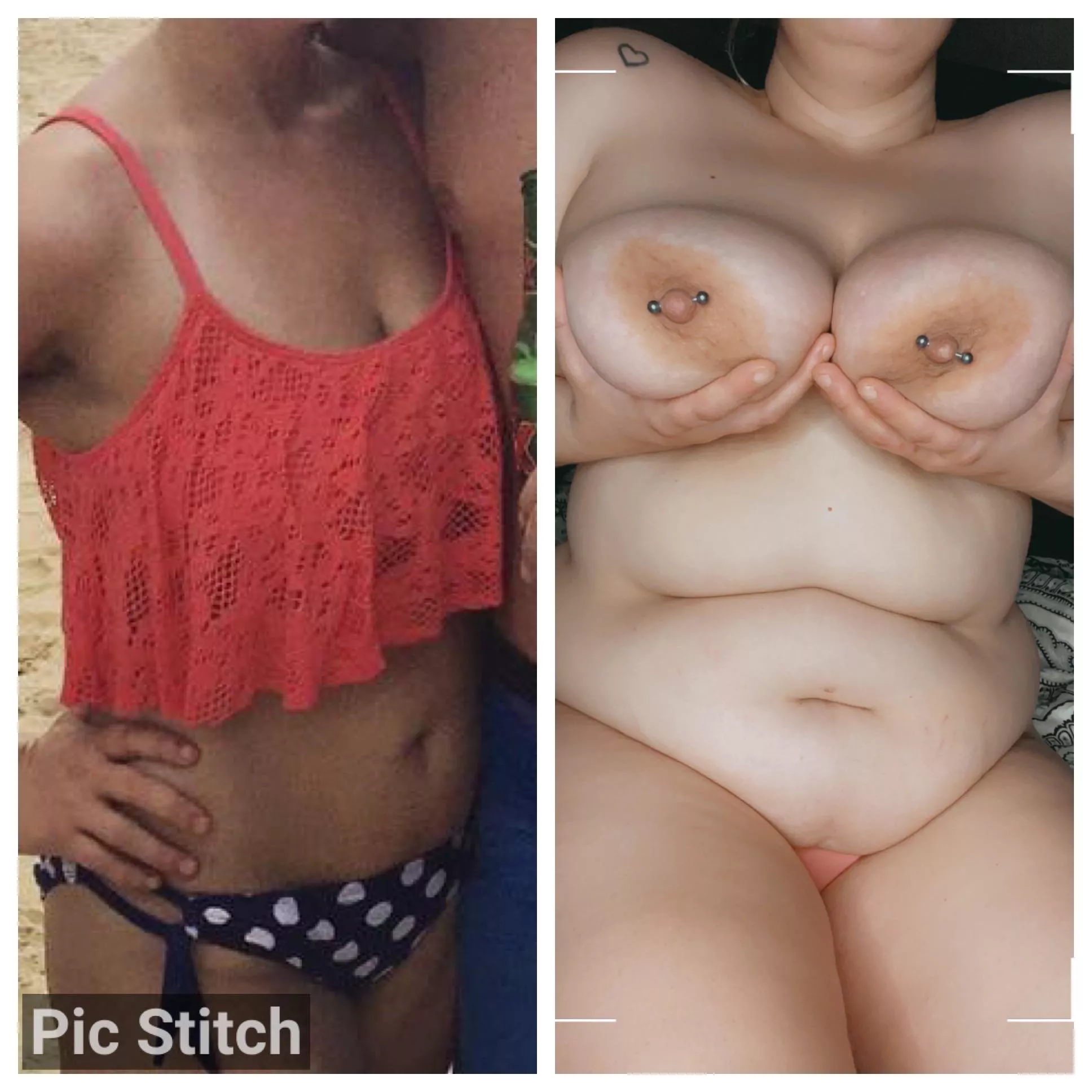 Two years difference - my flat stomach and perky tits are long gone 🥺 posted by KodaBear0107