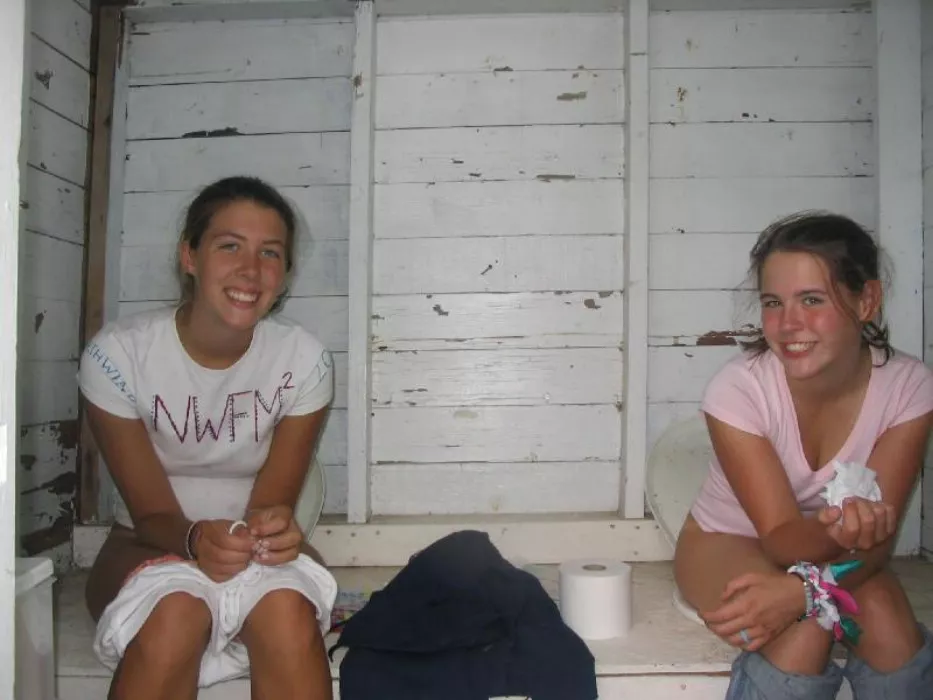 Two-Seater Outhouse posted by CatpainTpyos