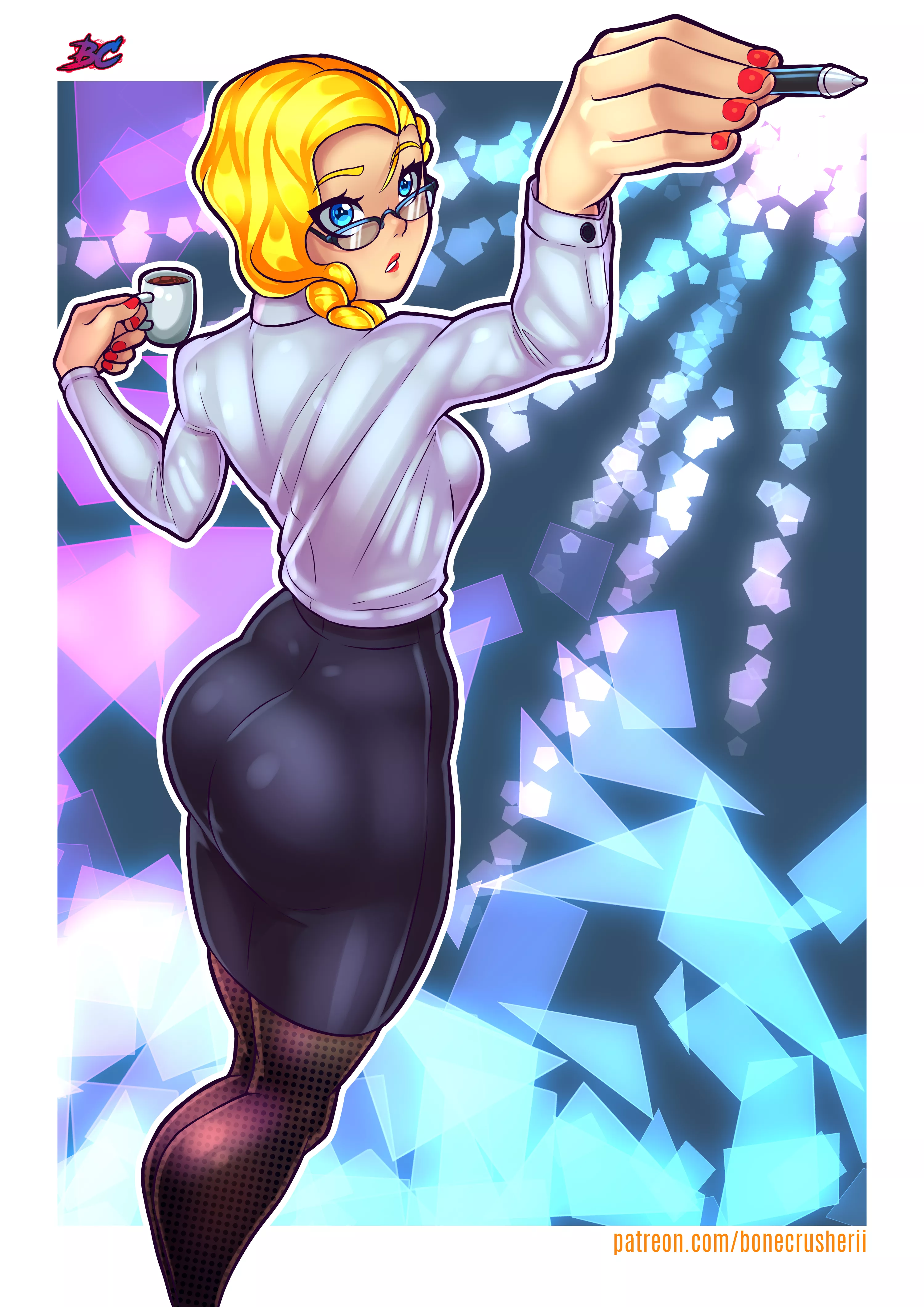 Tyra working hard at the office (Twitter: @BoneCrusherII) posted by BoneCrusherII