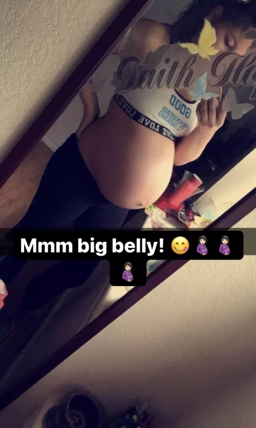 Ugh… Just look at this big round belly babes. I think I’m designed to be impregnated. Anyone want to fuck me babes? 🥵❤️❤️🤰🏻🤰🏻🤰🏻 by Taylor_Cross_