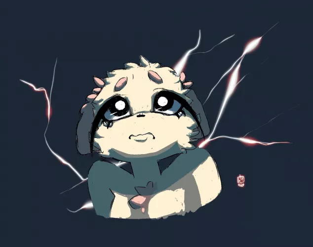 ugly anxiety art bc we're under a tornado watch and im terrified of storms by n0nbelle