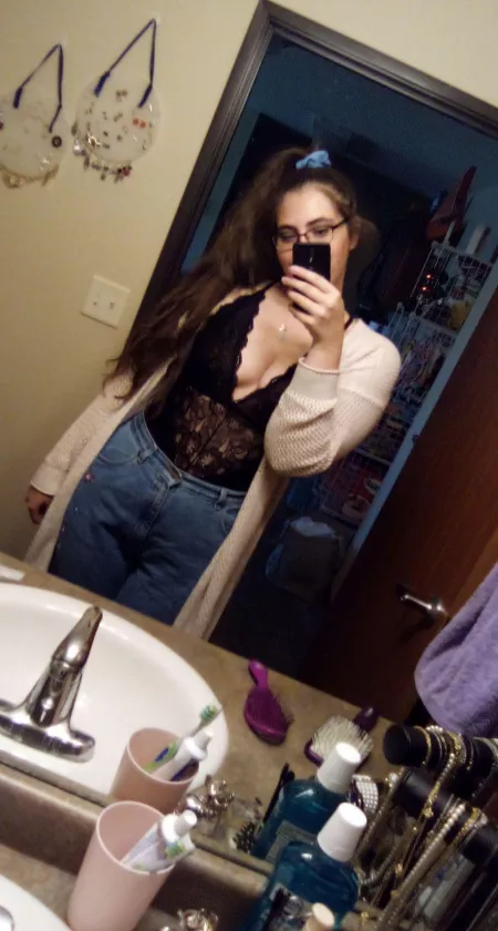 u/-JustGettingBy- looks fine as hell in this bodysuit I bought her. by Junkgio55