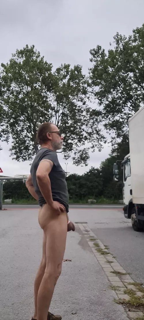Ulrich naked LKW Parkplatz by ullibult