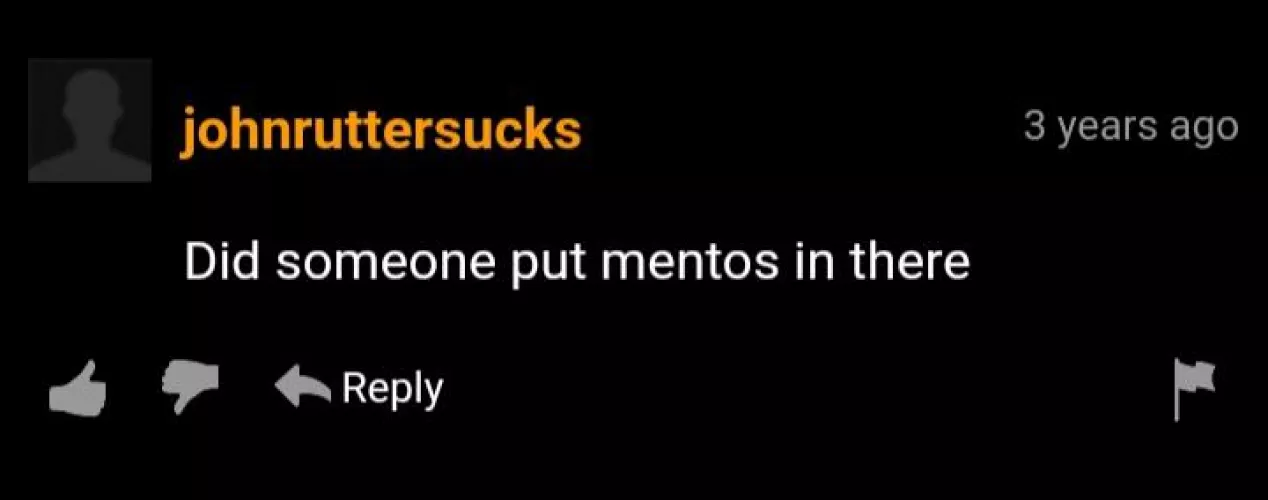 Under a crazy squirter video where she was just bursting out a sold stream by Satanzbutt