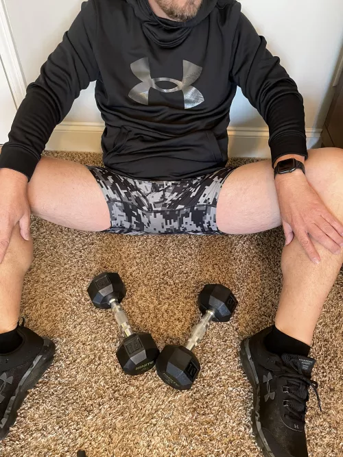 Under Armour camo for todays workout by StifflersBiDad