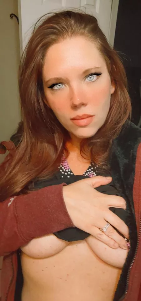 Under boob in my scrubs 😘😘 by peekinmypanties