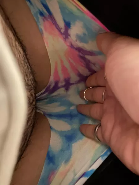 Under my desk in class. Just felt so cute that I had to share by CarKeysBaby