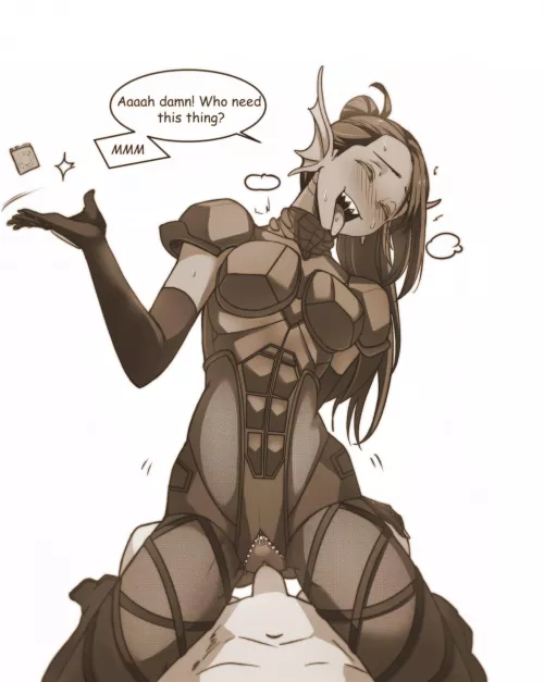 [Undyne] Armored babe forgoes protection (@ClausChristmas2) by renegade_zibit