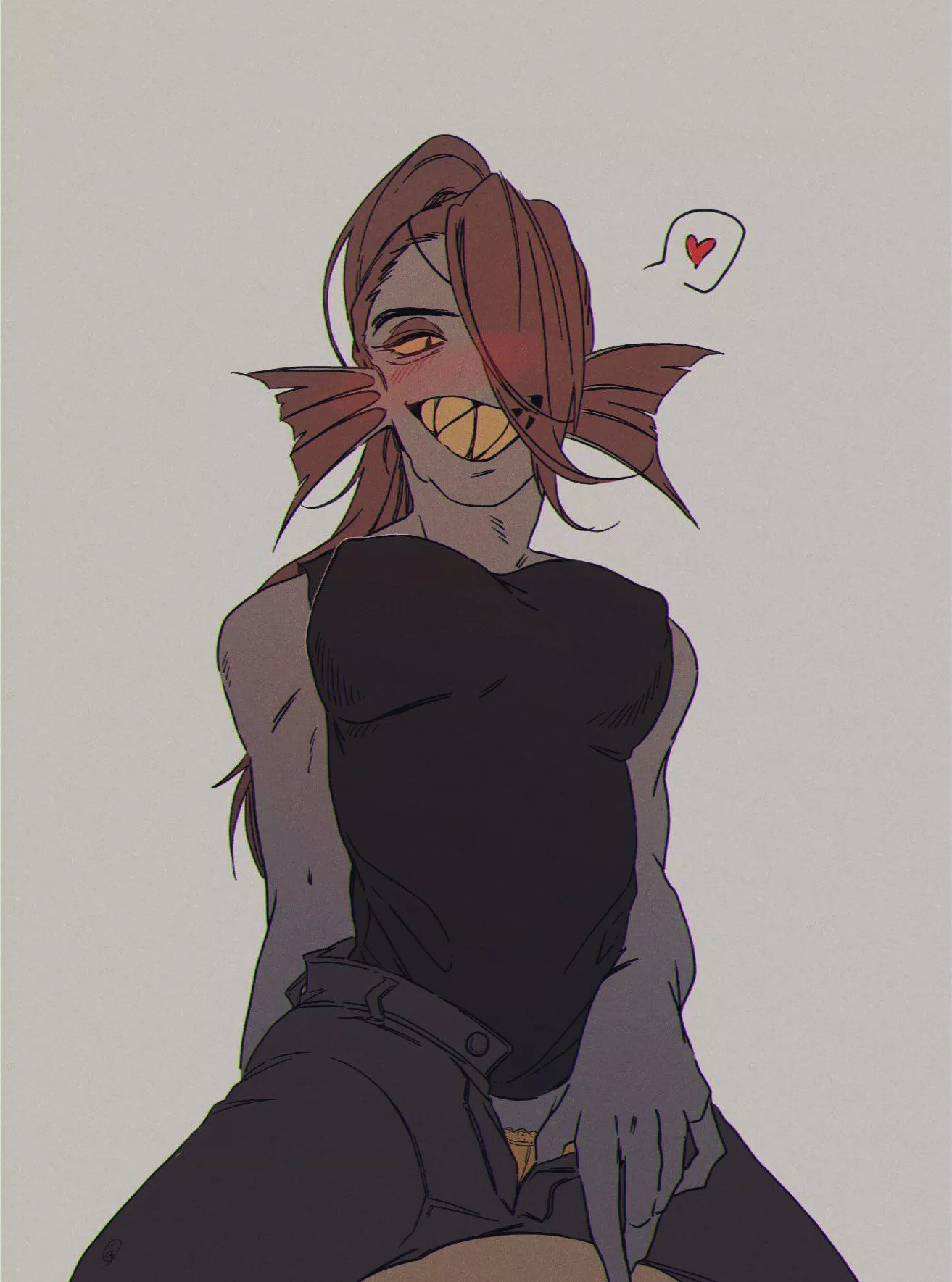 [Undyne] is horny (@Under_kmtree05) posted by renegade_zibit