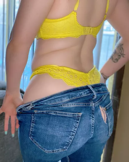 Unfortunately, these jeans were no match against my ass 😔 by Buttery_Bunz