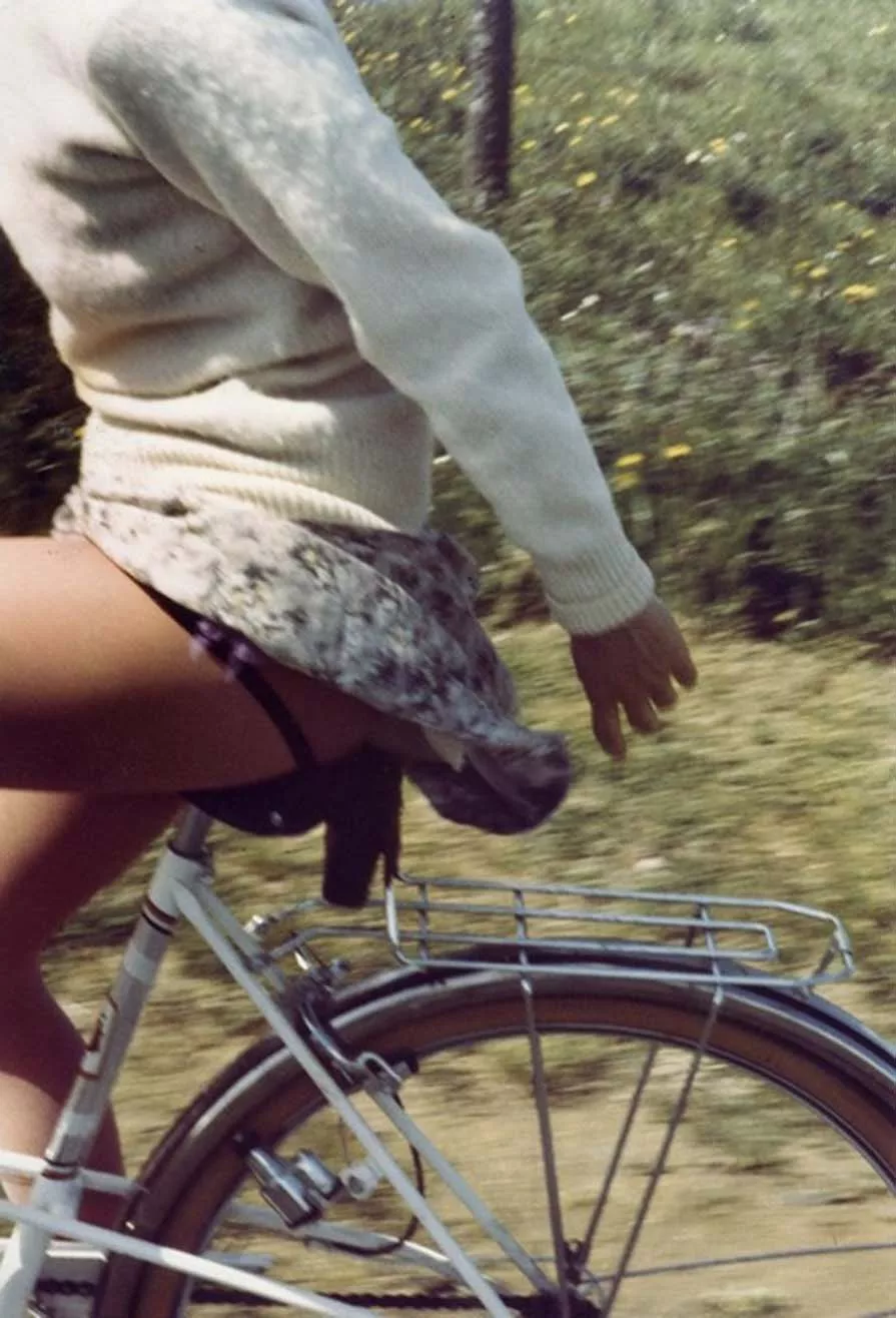 Up her skirt. posted by devilbunnies