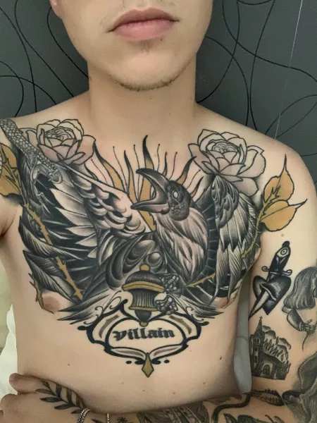 Update on my finished chestpiece by Devils_Eyes_