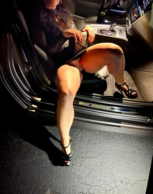 Upskirt [F]lash of the Lovense lush remote vibe -date night fun level 100! by Kinkycouple247