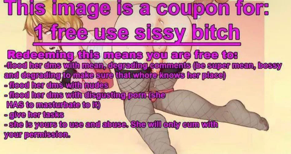 Use me like the little whore I am by peepeeing69